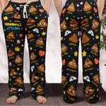 Grandpa's Little Shit - Personalized Fleece Pajama Pants
