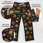 Grandpa's Little Shit - Personalized Fleece Pajama Pants
