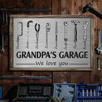 Grandpa's Garage - Personalized Metal Sign