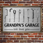 Grandpa's Garage - Personalized Metal Sign
