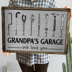 Grandpa's Garage - Personalized Metal Sign