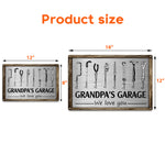 Grandpa's Garage - Personalized Metal Sign