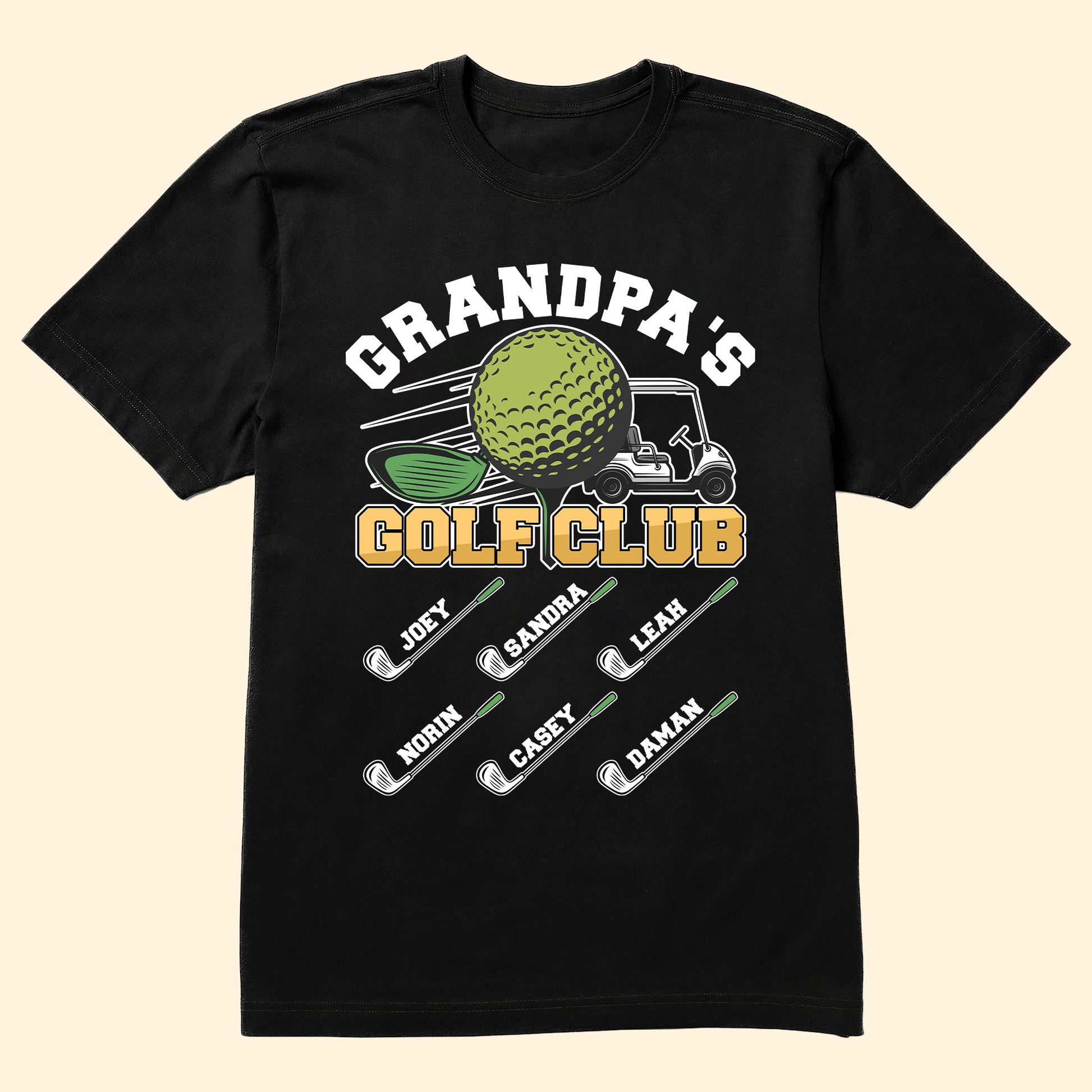 Grandpa's Golf Club Gift For Dad Father's Day Birthday Gift - Personalized Shirt
