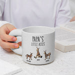 Grandpa's Little Asses - For Grandpa, Dad, Papa - Personalized Chunky Mug