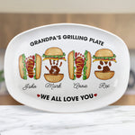 Grandpa's-Grilling-Plate,-Custom-Burger-Hot-Dog-Handprint-Footprint-Personalized-Platter-1