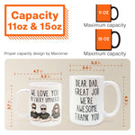 Great Job We're Awesome Thank You - Personalized Mug - Father's Day, Birthday Gift For Dad, Father, Husband, Daughter, Son