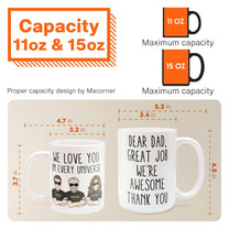 Father's Day Gifts, Great Job We're Awesome Thank You - Personalized Mug - Father's Day, Birthday Gift For Dad, Father, Husband, Daughter, Son