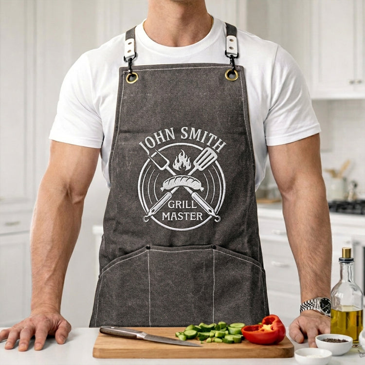 Grill-Master,-King-Of-BBQ-Custom-Vintage-Name-For-Him,-Husband,-Dad,-Papa-Personalized-Apron-1