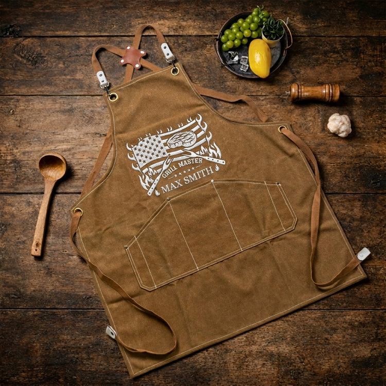 Grill-Master,-King-Of-BBQ-Custom-Vintage-Name-For-Him,-Husband,-Dad,-Papa-Personalized-Apron-2