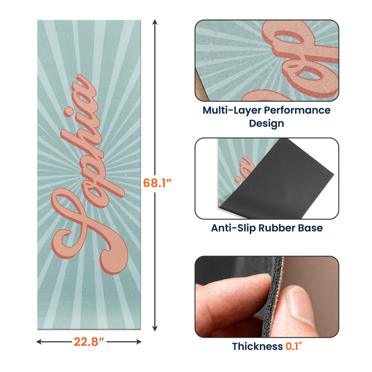 Groovy-Retro-Custom-Name-Personalized-Yoga-Mat-6