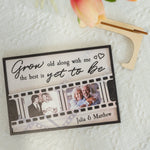 Grow Old Along With Me The Best Is Yet To Be - Personalized Wooden Photo Plaque