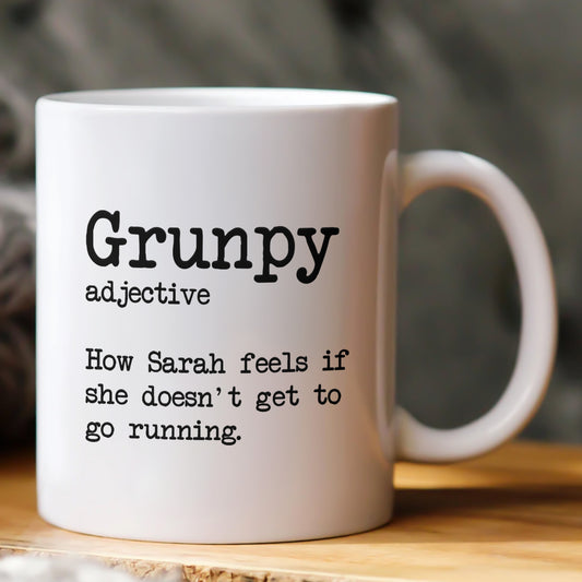 Grunpy Runner - Personalized Mug