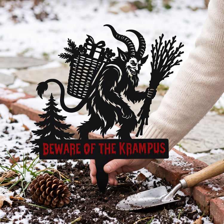 Gruss-Vom-Krampus-Personalized-Garden-Stake-2