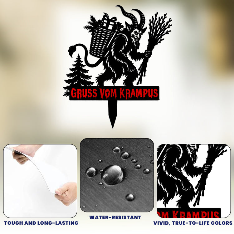 Gruss-Vom-Krampus-Personalized-Garden-Stake-5