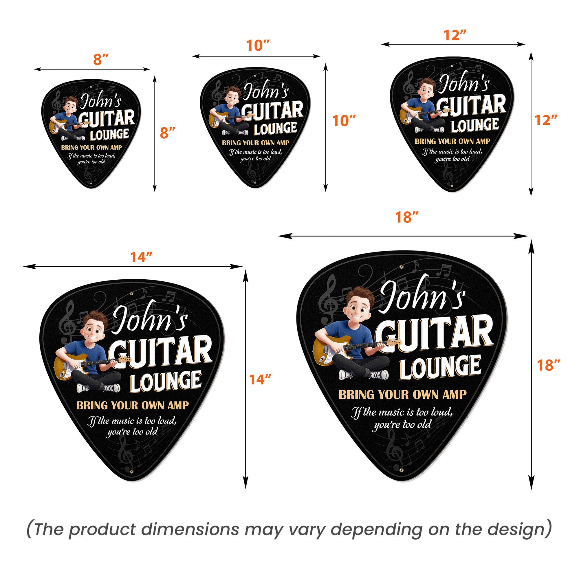 Guitar Lounge - Personalized Metal Sign