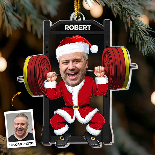Gym Workout Weight Lifting Funny - Personalized Acrylic Photo Ornament