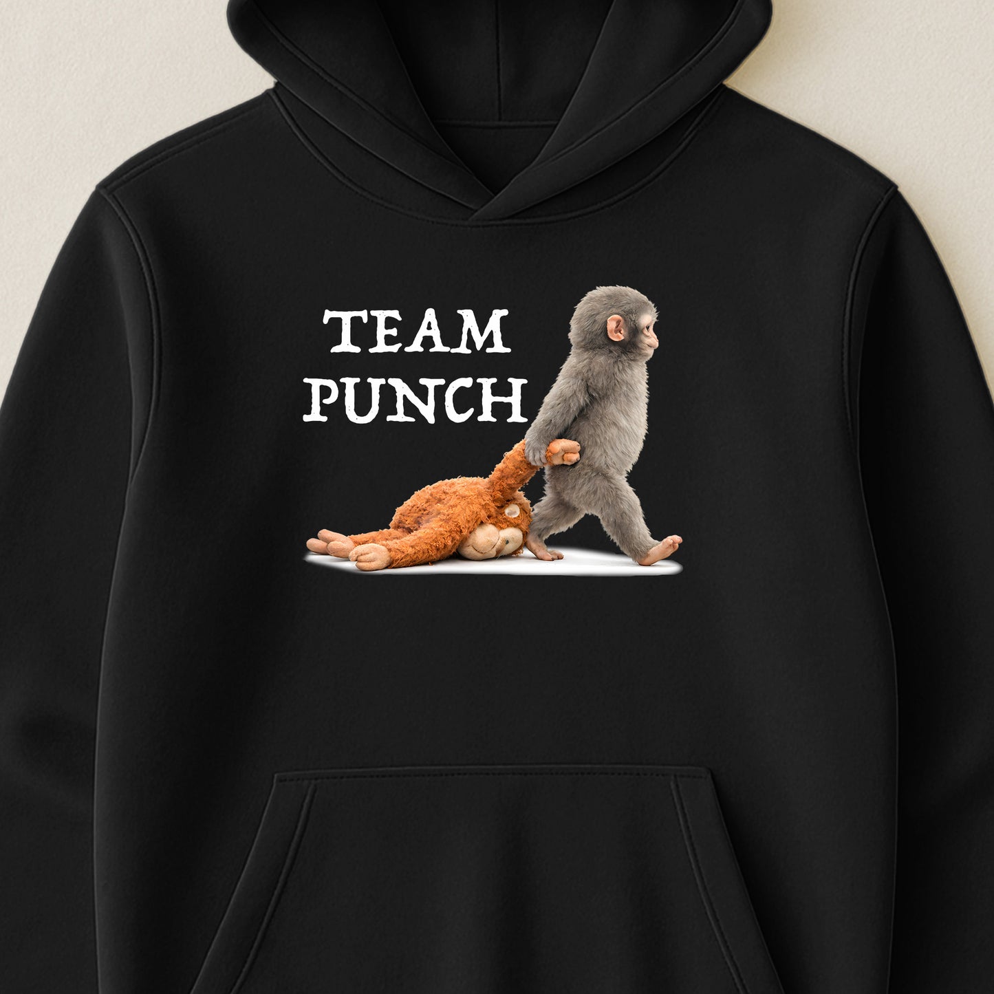 Team Punch Baby Monkey Punch - Support Animal, Peace Lovers - Shirt