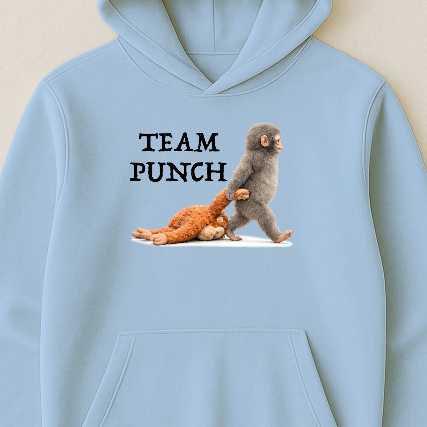 Team Punch Baby Monkey Punch - Support Animal, Peace Lovers - Shirt