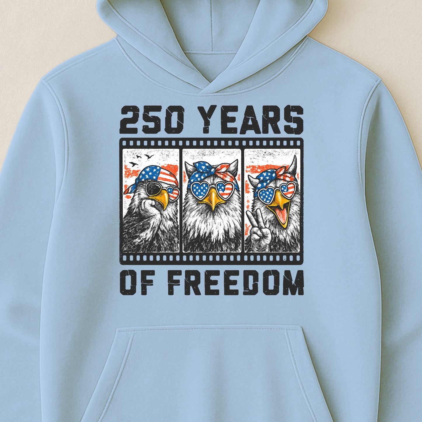 Funny Eagel 250 Years Happy -  Shirt