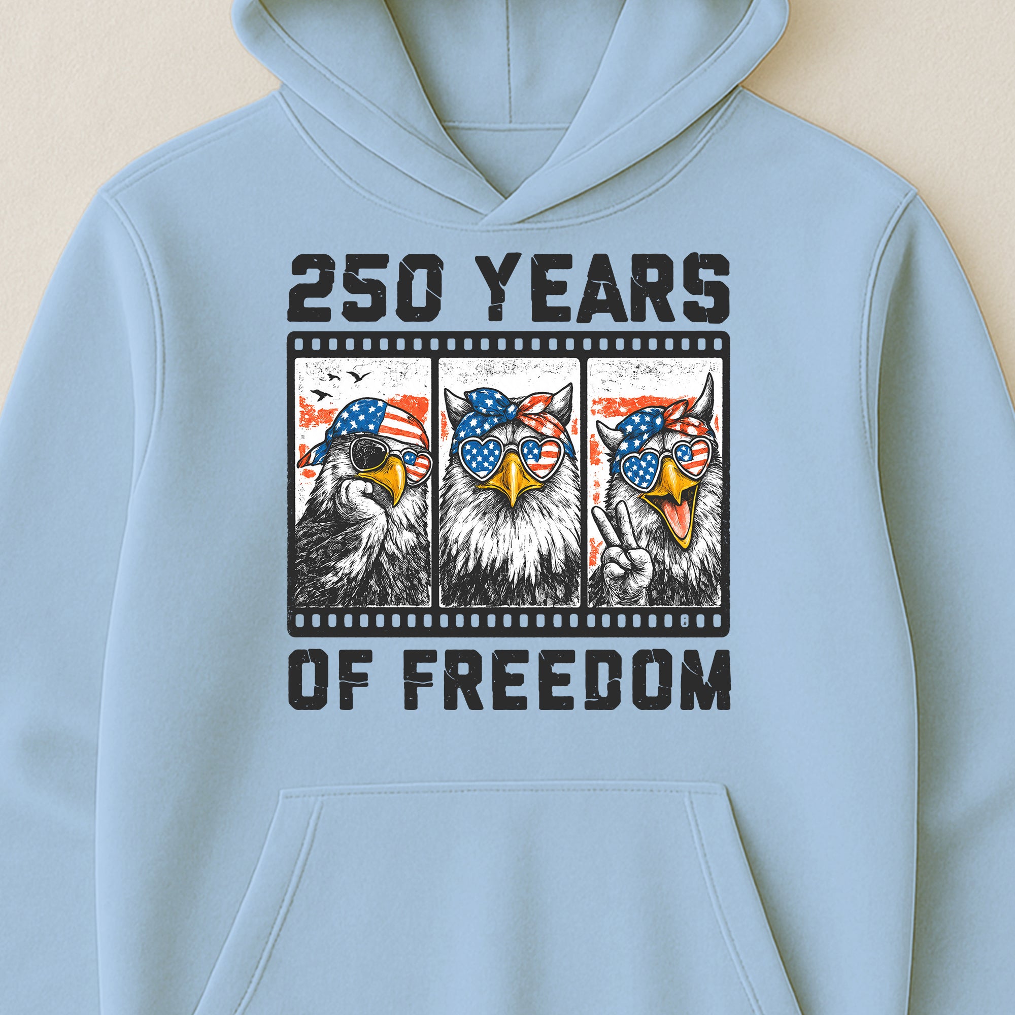 Funny Eagel 250 Years Happy -  Shirt