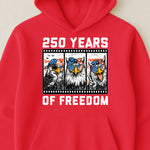 Funny Eagel 250 Years Happy -  Shirt