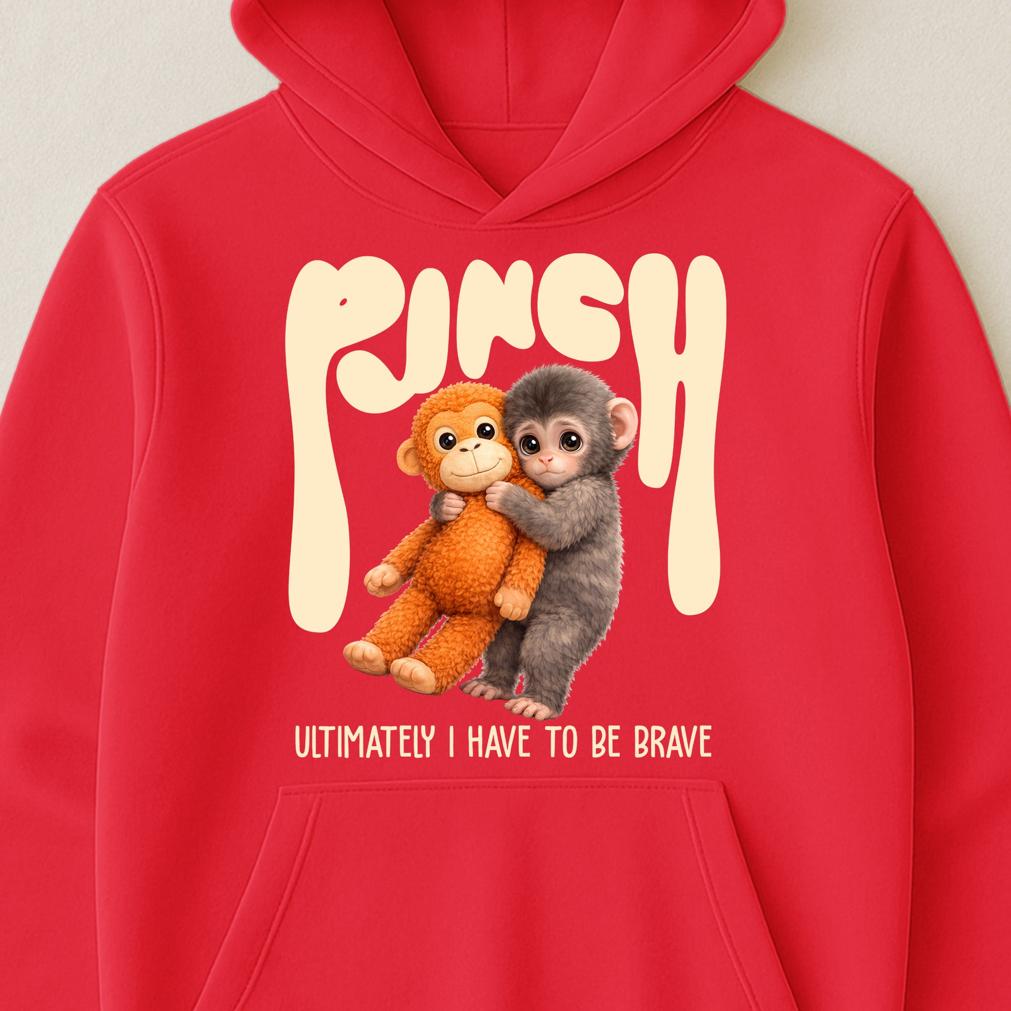 Team Punch Ultimately I Have To Be Brave - Punch Monkey Lovers, Animal Support, Peace Lovers - Shirt