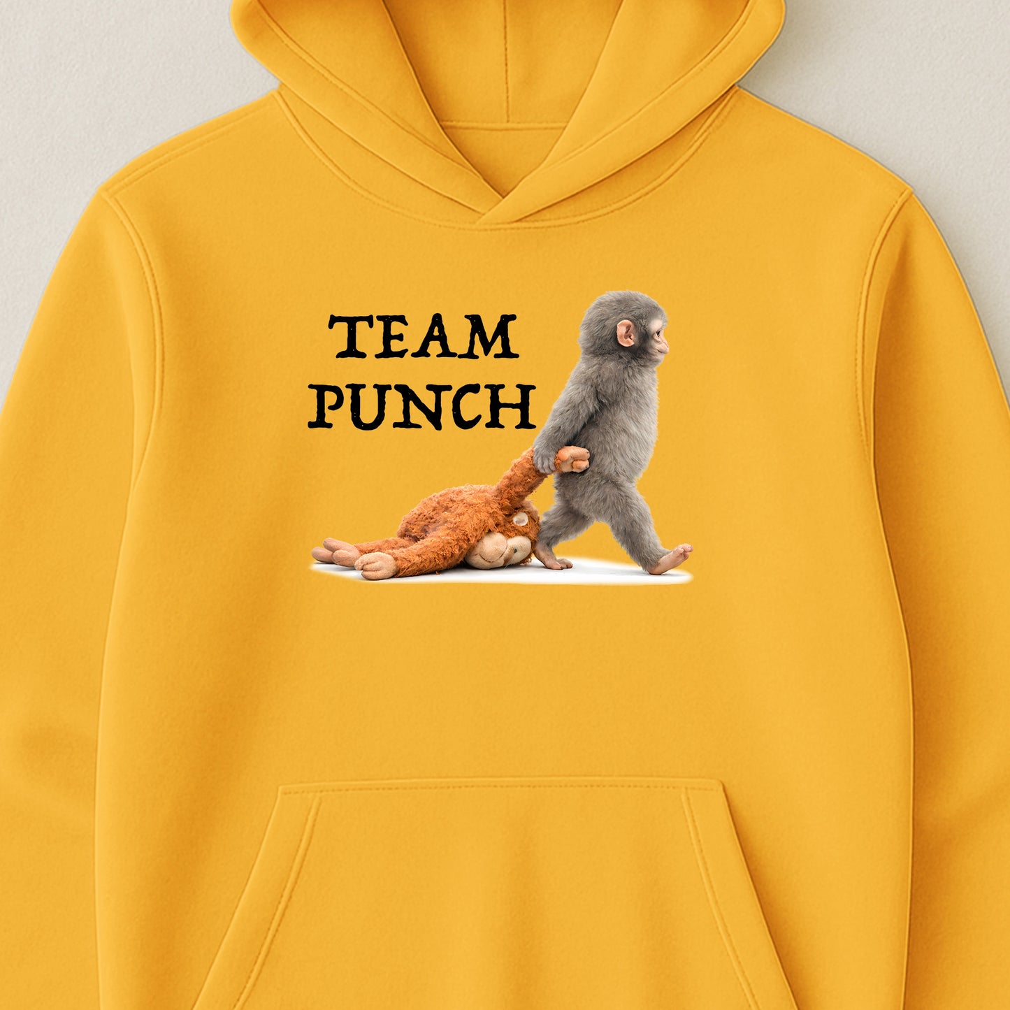 Team Punch Baby Monkey Punch - Support Animal, Peace Lovers - Shirt