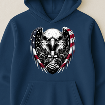 American Eagle Wings & Soldiers Praying Cross - Shirt