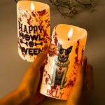 Halloween-Decor-Custom-Pet-Photo-Happy-Howloween-Scary-Clown-Personalized-Candles