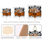 Halloween Decor Welcome Sign Gift For Pet Lover - Personalized Wood Sign