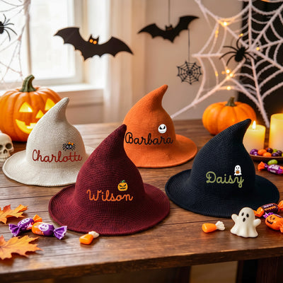 Halloween Gift For Kids Trick Or Treat Hat - Personalized Witch Hat