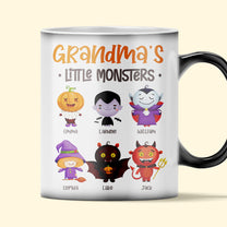 Halloween Grandma's Little Monsters - Personalized Color Changing Mug