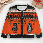 Halloween Pet Pumpkins Dog Cat Skeleton Wizard - Personalized Crewneck Cardigan