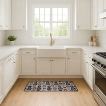 Halloween Pet Pumpkins Spiderwebs Coquette Bows Pattern - Personalized Runner Rug