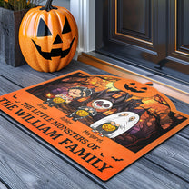 Halloween The Little Monsters Of Family - Personalized Doormat