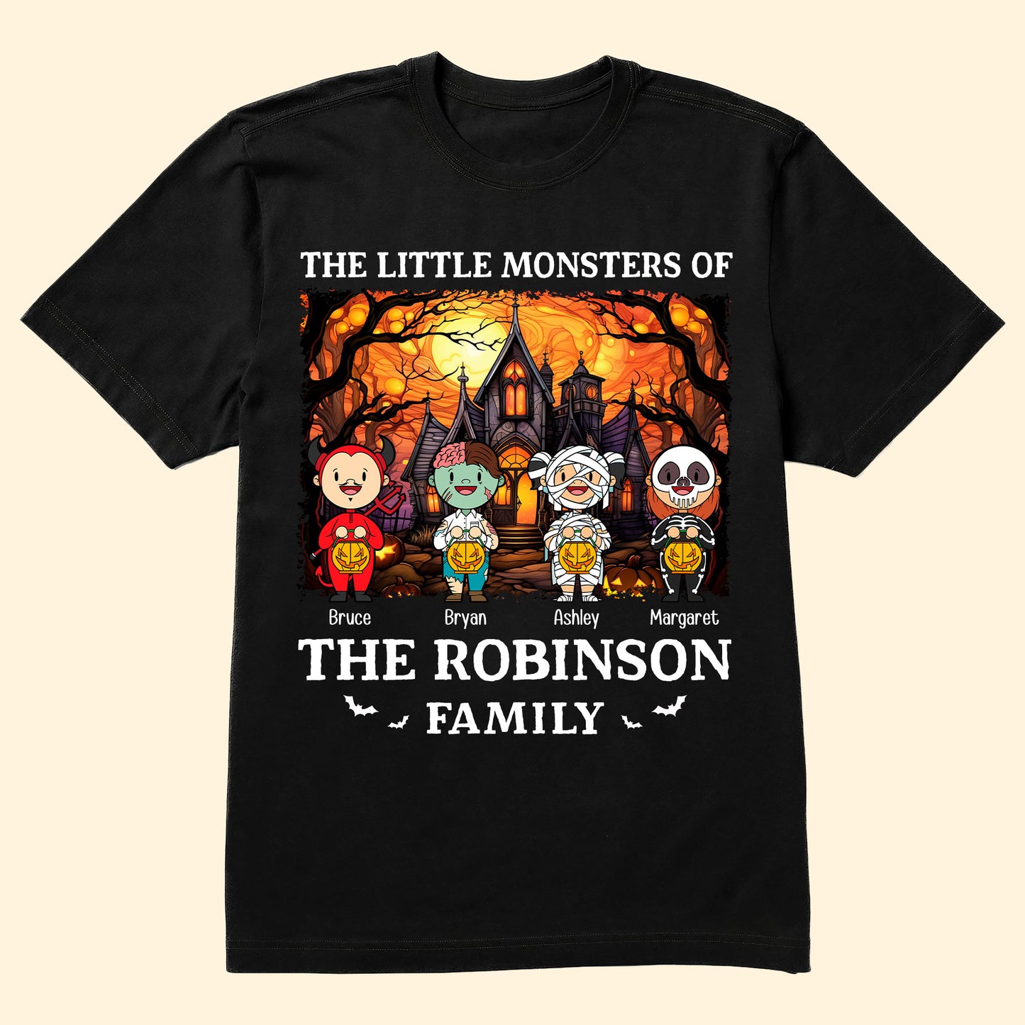 Halloween The Little Monsters Of My Family - Personalized Shirt