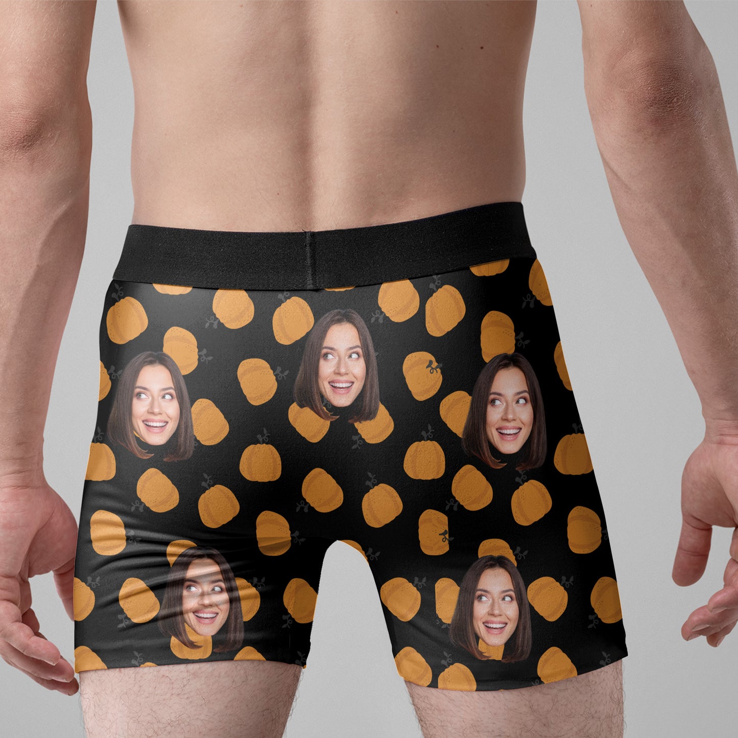 Halloween Themed - Personalized Photo Couple Matching Underwear