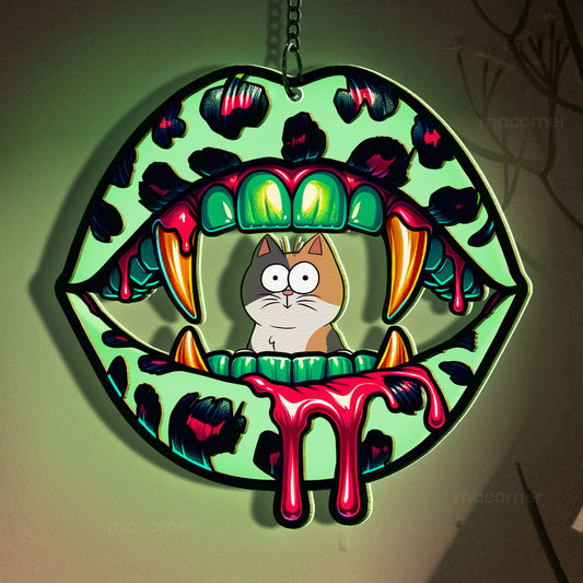 Halloween Wild Bite - Personalized Window Hanging Luminous Ornament