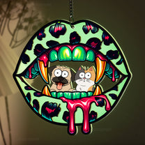 Halloween Wild Bite - Personalized Window Hanging Luminous Ornament