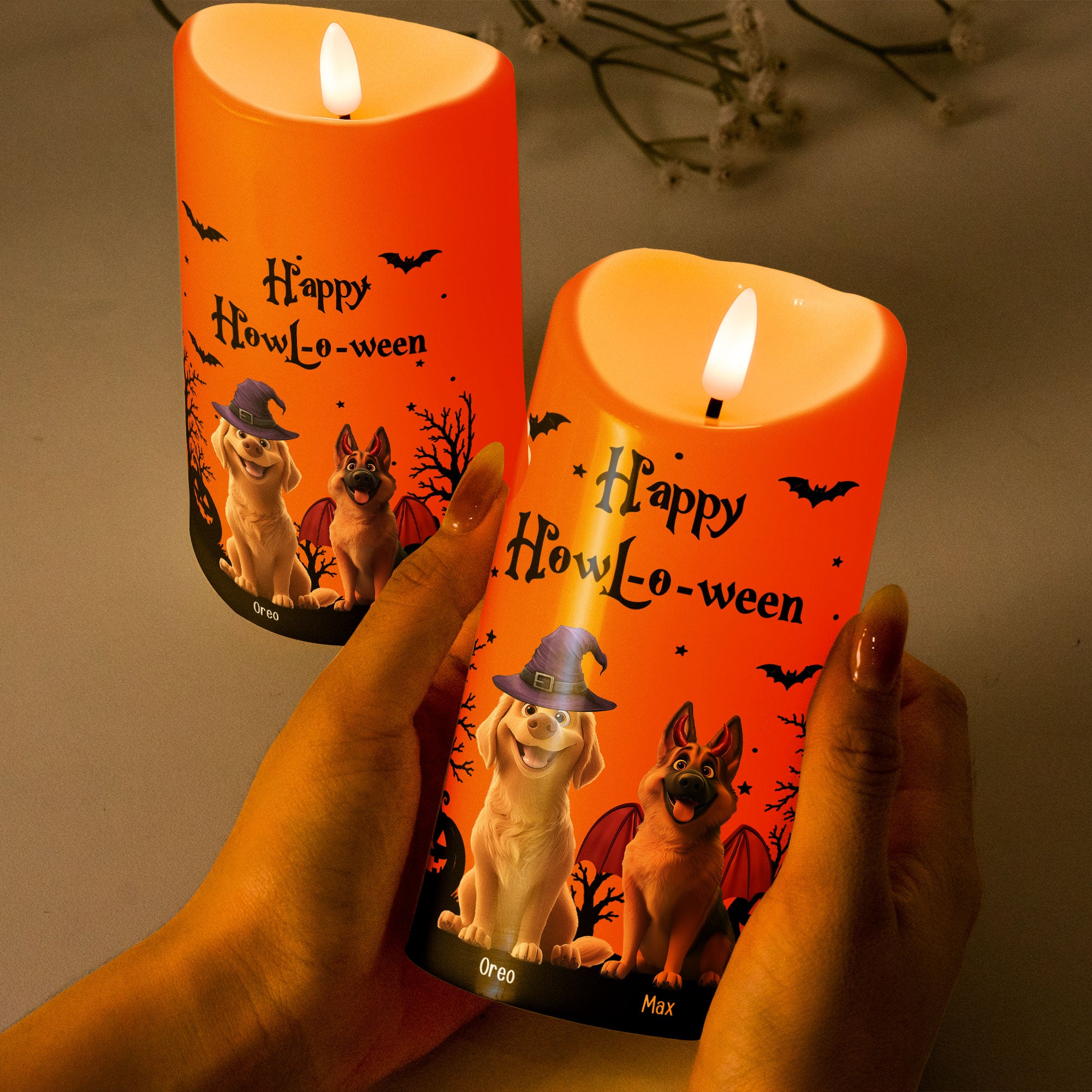 Halloween-Decor-For-Dog-Lover-Happy-Howloween-Personalized-Candles-3