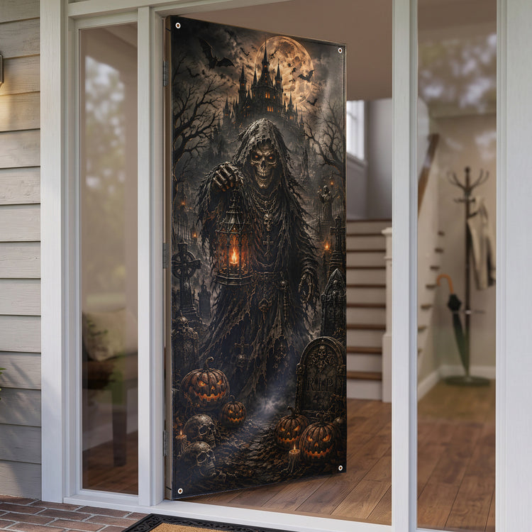 Halloween-Door-Decorations-Creepy-Scary-Pumpkin-Tunnel-Personalized-Door-Cover-3