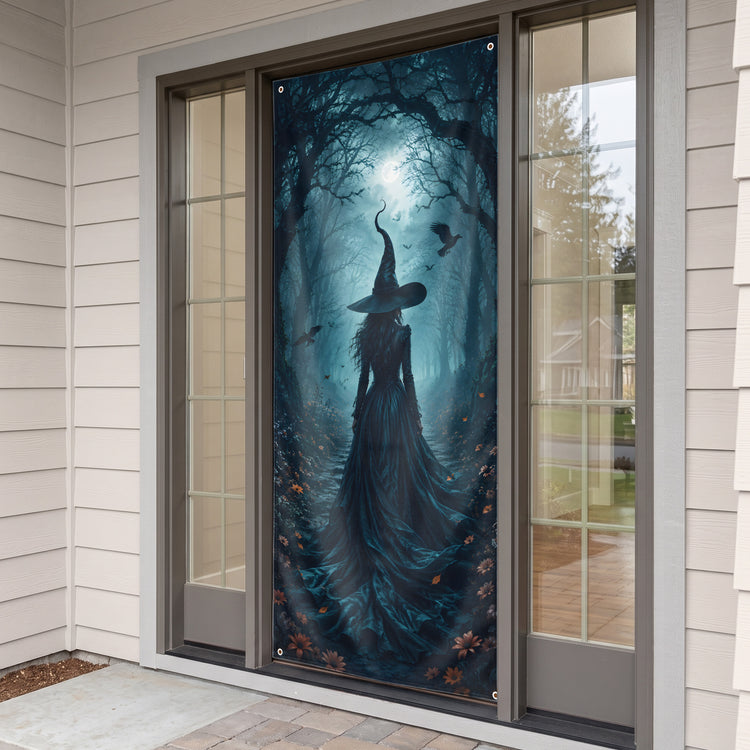 Halloween-Door-Decorations-Creepy-Scary-Pumpkin-Tunnel-Personalized-Door-Cover-4