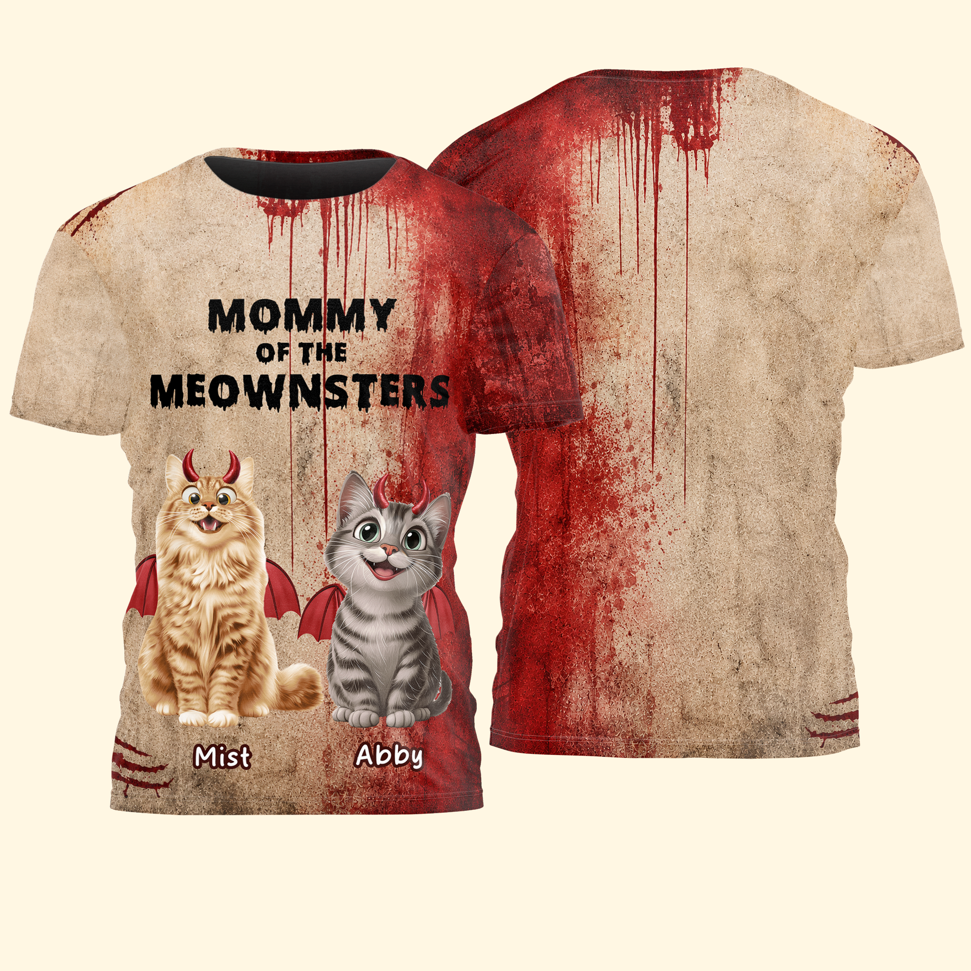 Halloween-Gift-For-Cat-Lovers-Mommy-Daddy-Of-The-Meownsters-Personalized-Shirt3