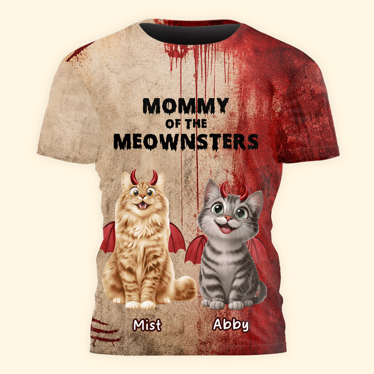 Halloween-Gift-For-Cat-Lovers-Mommy-Daddy-Of-The-Meownsters-Personalized-Shirt4