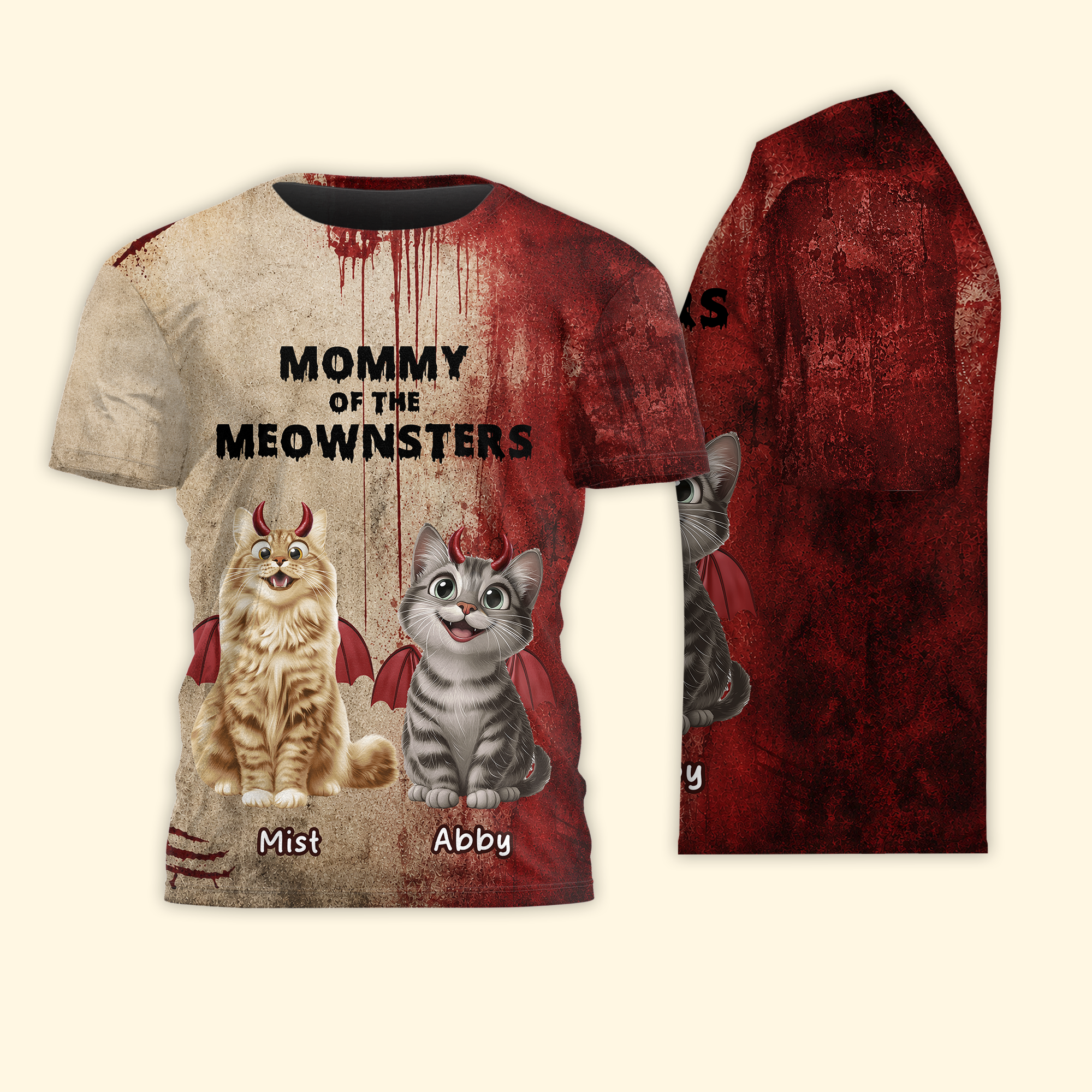 Halloween-Gift-For-Cat-Lovers-Mommy-Daddy-Of-The-Meownsters-Personalized-Shirt5