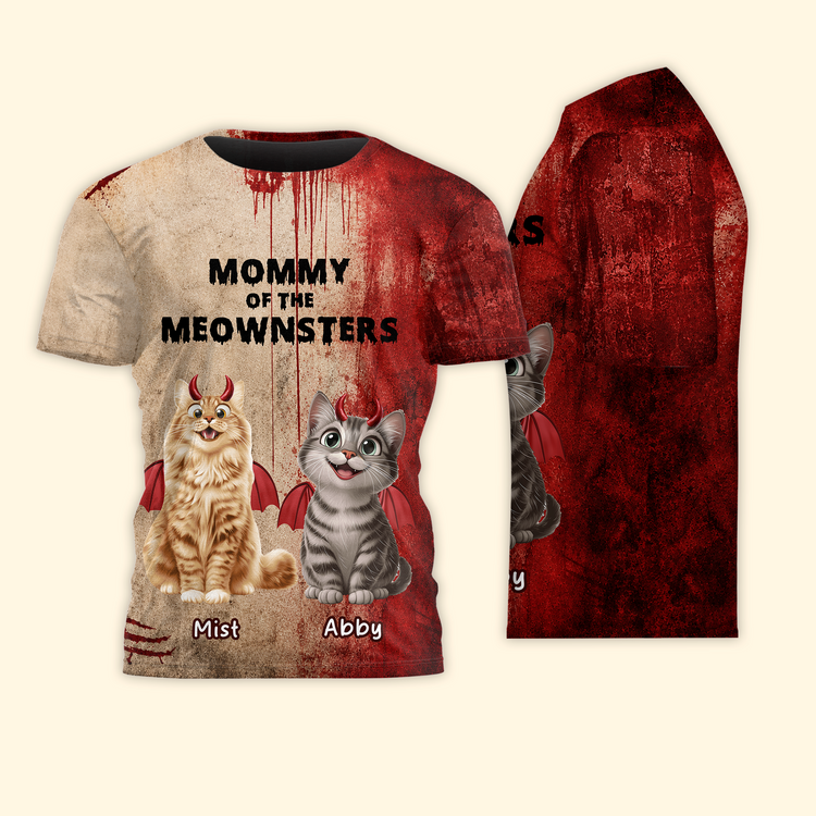 Halloween-Gift-For-Cat-Lovers-Mommy-Daddy-Of-The-Meownsters-Personalized-Shirt5