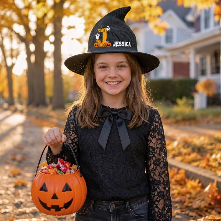 Halloween-Hat-Initial-Letter-Gift-For-Kids-Personalized-Witch-Hat-4