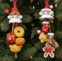 Handmade Christmas Boo Hanging Decor - Crochet Ornament