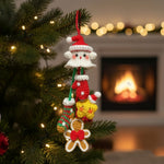 Handmade Christmas Boo Hanging Decor - Personalized Crochet Ornament