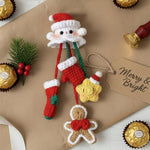 Handmade Christmas Boo Hanging Decor - Personalized Crochet Ornament
